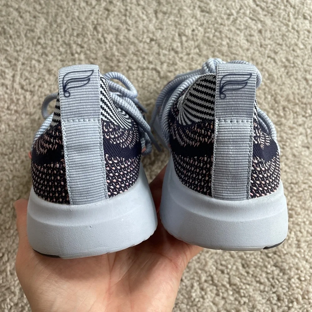 Fabletics Culver Knit Abyss Blue Violet Pink Train Performance Sneaker Size 7.5